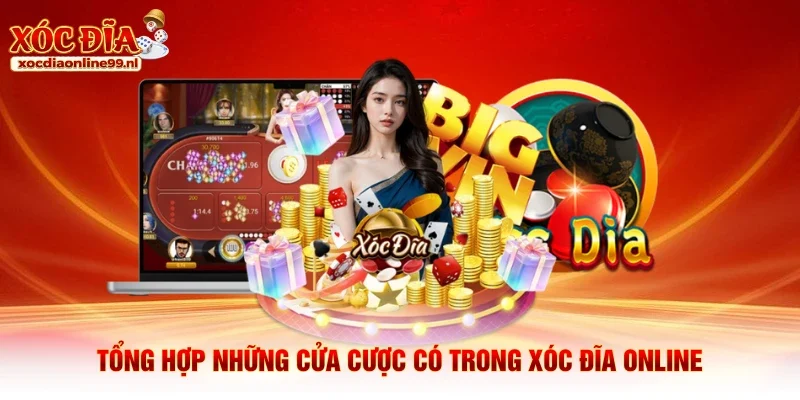 Tổng hợp những cửa cược có trong xóc đĩa online